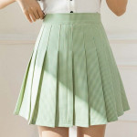 Green Checked Skirt