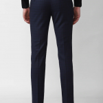 Men Navy Blue Slim Fit Trousers