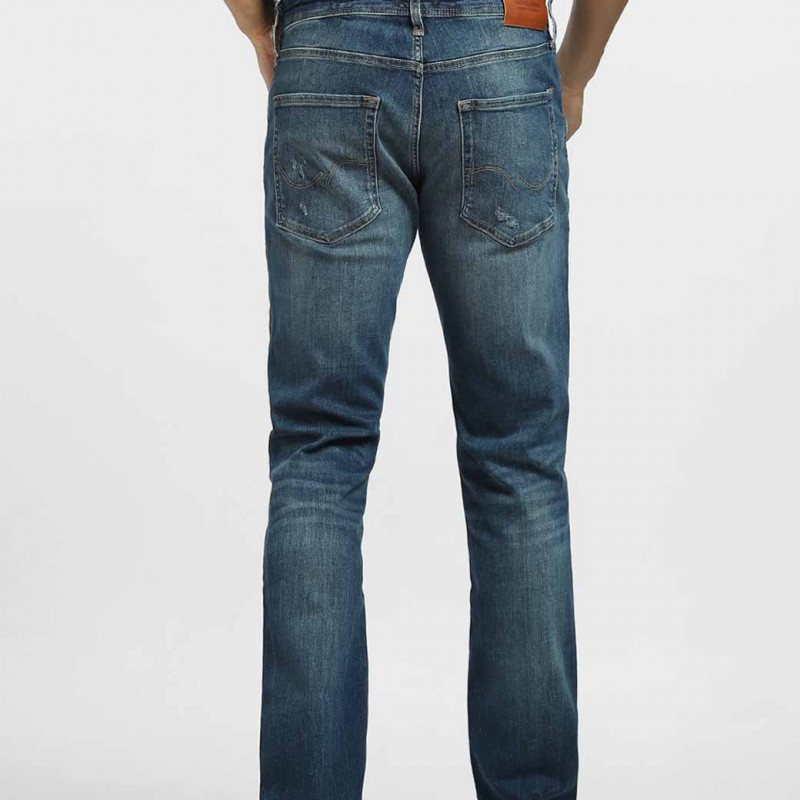 Men Blue Low-Rise Low Distress Heavy Fade Stretchable Jeans