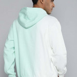 Men Sea Green Embroidered First Pick Basketball Hooded Sweatshirt